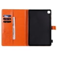 thumbnail image 3 of Case for Galaxy Tab E 9.6" T560 T560NU T560NZ T567, Slim Fit Folio Flip PU Leather Butterfly Embossed Smart Stand Cover Auto Wake/Sleep Shockproof Protection TPU Back Cover, Orange, 3 of 6