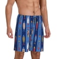 thumbnail image 2 of Vsdgher Shorts de Pyjama pour Hommes Imprimé Poisson Mignon Bas de Pyjama Légers avec Poches-TTG, 2 of 6