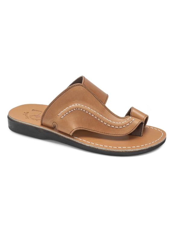 Peter - Leather Toe Strap Sandal | Tan