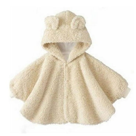 

Panda Superstore PS-BAB302868011-SUE00299 Baby Clothing Shawl Thick Blankets - Bear Cloak Apricot