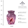 thumbnail image 2 of JAGASY Red Cardinal Urns for Parents - Pink Small Urns For Human Ashes Keepsake - Cherry Blossom Urn for Ashes Adult Male & Female - Miniature Cremation Urns for Mom & Dad - (3 Inch), 2 of 7