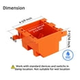 thumbnail image 2 of FrostHike [3 Pack] Two Gang Electrical Outlet Box.25 Cubic Inch Junction Box.Old Work Box.UL Listed, 2 of 4