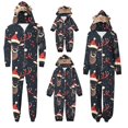 thumbnail image 4 of Christmas Matching Onesie Family Womens Men Kids Pajama Sets Long Sleeve Sleepwear Funny Cute Print Jumpsuit,Black 4,Kid:5 Years, 4 of 4