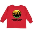 thumbnail image 3 of Inktastic Yellowstone National Park with Bear Mountains and Trees Cricle Boys or Girls Long Sleeve Toddler T-Shirt, 3 of 5