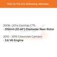 thumbnail image 2 of Kit de frenos traseros Max Advanced para Cadillac CTS 2008-2014, 2 of 9