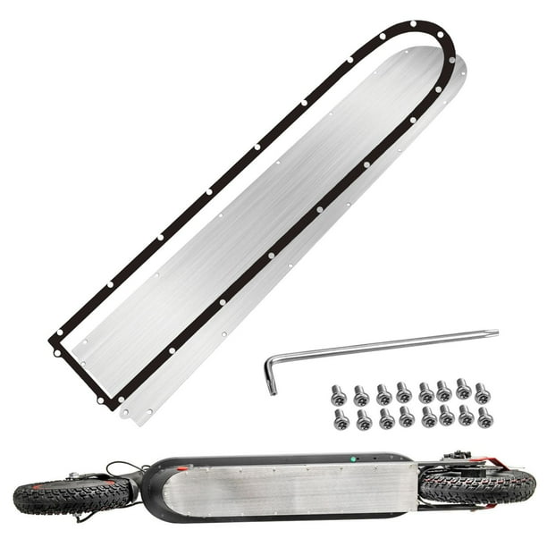 licencia de cubierta de batería inferior para patinete, licencia de material acero inoxidable resistente anticolisión, cubierta de protección, de DYNWAVEMX Placa inferior para patinete