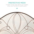 Best Choice Products 3-Panel 55x33in Wrought Iron Fireplace Safety Screen Decorative Scroll Spark Guard Cover -  Copper - image 4 of 8