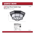 thumbnail image 4 of Nuvo Lighting - 18.5W LED Outdoor Spider Cage Flush Mount-5.06 Inches Tall and, 4 of 16