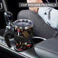 thumbnail image 4 of 40 oz Tumbler with Handle and Straw Leak Proof 40 oz Mushroom Cup Insulated Stainless Steel Coffee Travel Mushroom Mug Slim 40oz Tumbler with Handle Mushroom Stuff Gifts for Women, 4 of 4