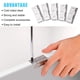 thumbnail image 4 of tEEZErshop 24 Piezas Bisagras para Puertas de Acero Inoxidable con 6 Orificios de Montaje Bisagras para Puertas Pequeñas Juntas de Juntas de Madera Bisagras Ventanas Pequeñas Armarios Puertas Cajas, 4 of 7