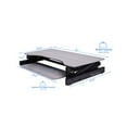 thumbnail image 3 of Rocelco Convertisseur de Bureau Debout Réglable en Hauteur 32 Pouces avec Tapis Anti-Fatigue - Rehausseur de Moniteur Double Assis-Debout - Poste de Travail Informatique - Grand Plateau de Clavier Rétractable - Gris (R ADRG-MAFM), 3 of 5