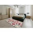 thumbnail image 4 of Ahgly Company Indoor Rectangle Abstract White Gold Abstract Area Rugs, 4' x 6', 4 of 6