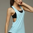 thumbnail image 3 of Guardurnaity - Camiseta sin mangas para mujer, transpirable, elástica, deportiva, sin mangas Prendas para la parte del cuerpo azul claro M, 3 of 6
