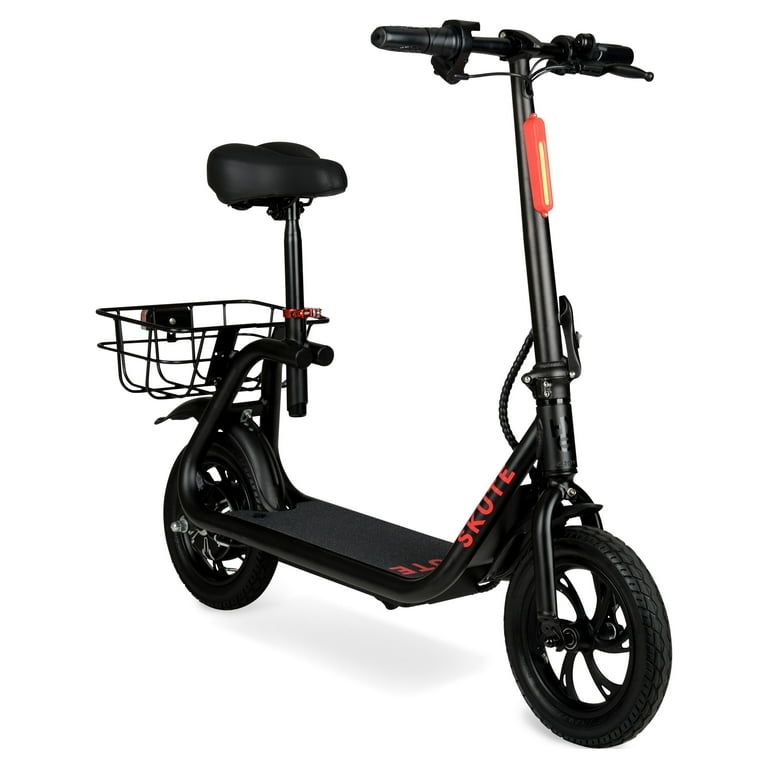 Hyper Recommended Age Motor, Electric Years+ 250W Commute Seated w/Basket, 36V Scooter 13 Skute 12\