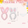 thumbnail image 6 of ‌Alaiyaky Bunny Ears Headband, Easter Plush Rabbit Ears Headband Bunny Teeth Bunny Cosplay Costume Fancy Dress Up Accessories Easter Egg Hunt Decorations Party Spring Celebrations, 6 of 7