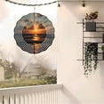 thumbnail image 6 of Elegant Metal Hanging Wind Spinners & Chimes - Wave - Like Patterns for Serene Yard & Garden Decor Perfect for Sunset Views, 6 of 6