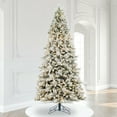 thumbnail image 6 of Vickerman 9' x 51" Flocked Jackson Pine Artificial Pre-Lit Christmas Tree, Warm White Lights., 6 of 6