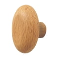 thumbnail image 4 of Perchero de madera montado en la pared, perilla para cajón de tocador, percha decorativa para bolsos, percha para abrigos, percha para toallas de oval, 4 of 9