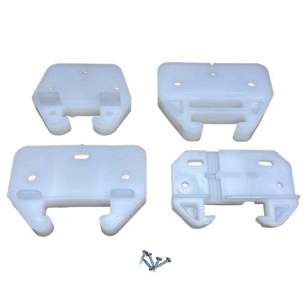Guías para cajón E.H.C. de plástico 3/4" x 5/16", paquete de 4