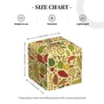 thumbnail image 3 of Kdxio Fruits And Vegetables Print Tissue Box Cover,Square Decorative PU Leather Facial Paper Case Organizer Holder Dispenser for Bathroom,Night Stands,Desk,Car 5.2''X5.2''X5.2'', 3 of 6