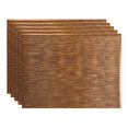 thumbnail image 1 of FASÄDE Ripple Antique Bronze 18in x 24in Decorative Vinyl Backsplash Panel (5 Pack), 1 of 5