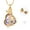 Gold-Purple, variant on Crystal Butterfly Cremation Urn Necklace for Ashes - Memorial Keepsake with Crystal Pendant Jewelry Women Keepsake Bereavement Gift for A Loss of the Loved One