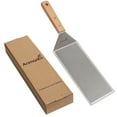 thumbnail image 5 of Stainless Steel Metal Griddle 4 x 8 inch Spatula - Spatula Hamburger Turner Scraper - Pancake Flipper - Great for BBQ Grill and Flat Top Griddle - Commercial Grade, 5 of 5
