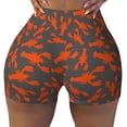 thumbnail image 2 of Susaid Crayfish Print Intensify Workout Shorts for Women Seamless Scrunch Short Gym Yoga Running Sport Active Exercise Fitness Shorts-XX-Large, 2 of 8