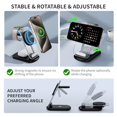 thumbnail image 5 of 2024 Soporte magnético inalámbrico para cargador Mag-Safe, cargador rápido 3 en 1 con luz para iPhone 16 15 14 13 12 Pro Max Plus, plataforma de carga para Apple Watch Series y Air pods 3 2 Pro (blanc, 5 of 5