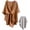 Brown, variant on Drape Shawl Pull-Through Wrap for Women, Stays in Place Loop Tab, Ultra Soft Shoulder Cozy for Evening Travel Office