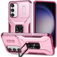 thumbnail image 1 of Funda para GANGXUN Samsung Galaxy S23 Plus - Soporte metálico, Función magnética, Rosa, 1 of 5
