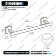 thumbnail image 2 of KOKOSIRI Hand Towel Bar Bathroom Towel Holder for Bath Kitchen Cabinet Towel Rails 16 Inch Brushed Gold Stainless Steel B4005BG-L16, 2 of 9