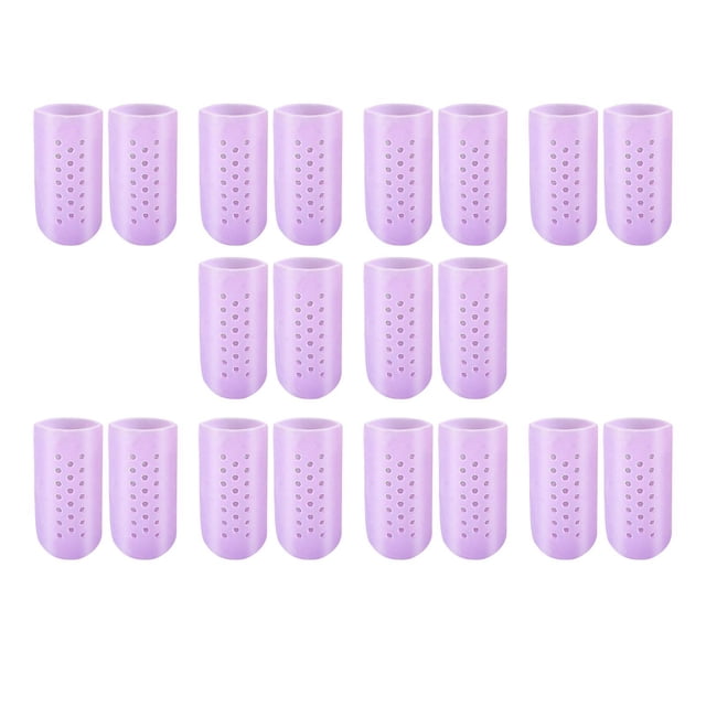 20 piezas cojines de protección para los s del pie para las ampollas que faltan y encarnadas S morado jinwen Gorras de dedo gordo