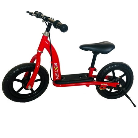 NextGen 12BALBK-R 12 Inch Childrens Toddlers Balance Bike Bicycle with