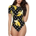 thumbnail image 1 of Fotbe Banana Body de Mujer con Cuello Redondo y Mangas Cortas, Sin Mangas Ajustado, Suave, Cómodo y Básico-XX-Large, 1 of 7