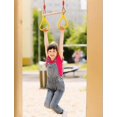 thumbnail image 2 of Columpio Multifunción Infantil De Madera Con Anillas De Gimnasia De Plástico Para Colgar Hasta Una Carga De 120 Kg., 2 of 2