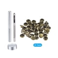 thumbnail image 3 of 20 Sets Leather Rivets Bronze Tone 8mm Double Cap Brass Rivet Studs with Setting Tools, 3 of 5