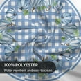 thumbnail image 4 of Fall Round Tablecloth 60 Inch Buffalo Plaid Check Pumpkin Farmhouse Harvest Thanksgiving Tablecloth Round Washable Table Cover Reusable for Holiday Home Party Wedding Picnic Blue, 4 of 6