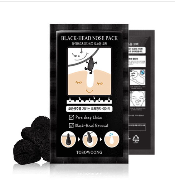 TOSOWOONG Black-Head Nose Pack 1 Pack x 8ea