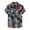P-Blue, variant on Rinsvye Men's Spring Printed Stand-Up Adult Romper Men Collar Short-Sleeved Cotton and Leotard Shirt Linen Shirts