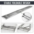 Folding Concession Shelf 72L X 12W Inch Stainless Steel Drop Down
