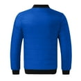 thumbnail image 7 of Mens Jacket Casual Long Sleeve Qulited Jackets with Zipper Pockets Solid Color Zip Up Coats, Blue, 3XL, 7 of 7