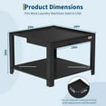 thumbnail image 2 of Garvee 29" Washer Dryer Pedestal with Pull-Out Shelf, 800LB Anti-Vibration Storage Base, Black, 2 of 7