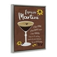 thumbnail image 4 of Stupell Industries Espresso Martini with Recipe Food & Beverage Painting Gray Floater Framed Canvas Art Print Wall Art, 25 x 31, 4 of 10