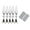 Silver, variant on 5 Pack Realistic Fly Fishing Lures Soft PVC Swimbait Kit Freshwater Saltwater Trout Panfish Fishing Tackle
