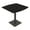 Black Cypress w/Black Base, variant on 42" Small Boat Bistro Height Table Square Metal Base Bar Table