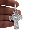 thumbnail image 5 of 27+ Grams Real Sterling Silver Jesus Crown of Thorns Cross Pendant Charm + Chain, 5 of 5