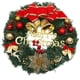 thumbnail image 1 of Corona de Navidad Adorno de puerta de entrada de Feliz Navidad Guirnalda de pino artificial de pared para decoración de fiesta de Navidad 30 CM $ Corona de Navidad Adorno de puerta de entrada de, 1 of 7