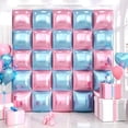 thumbnail image 1 of SINGOMON 25 Pcs Ballons Révélation de Genre Roses et Bleus Toile de Fond de Ballons Carrés Ballons en Feuille Carrée Double Face Ballons Bleus Ballons Roses pour Décorations de Baby Shower Décorations Révélation de Genre, 1 of 5