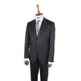 thumbnail image 3 of Men's Suit, Slim Fit Handmade Polyester Black Elegance Pleated Suit, 3 of 5